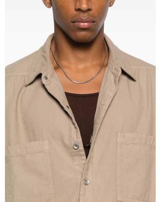Camicia di Rick Owens in Natural da Uomo
