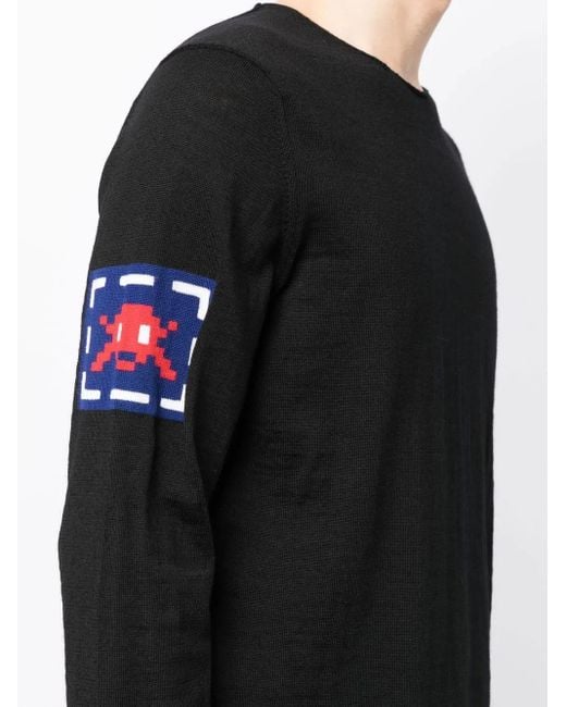 Comme des Garçons Black Intarsia-Knit Sweater for men