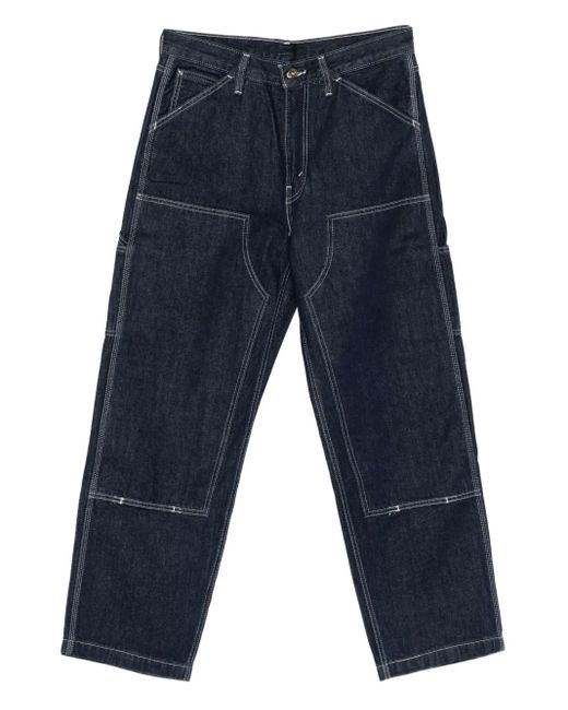 Levi's Blue 568 Five-Pockets Jeans for men