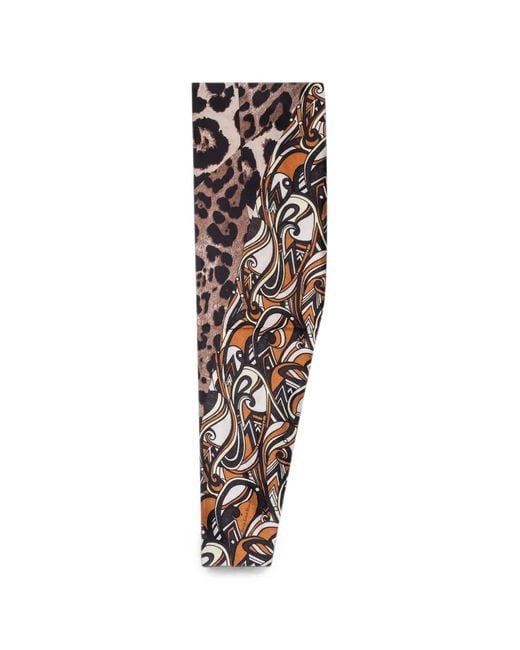 Pierre Louis Mascia White Leopard-Print Silk Scarf