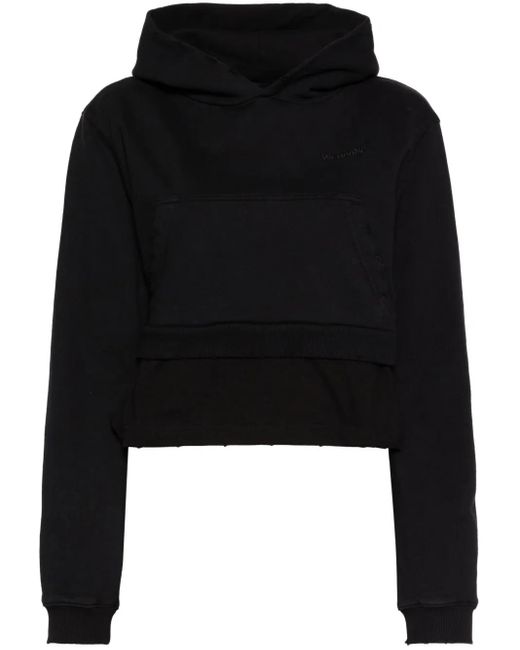 Felpa Con Cappuccio di we11done in Black