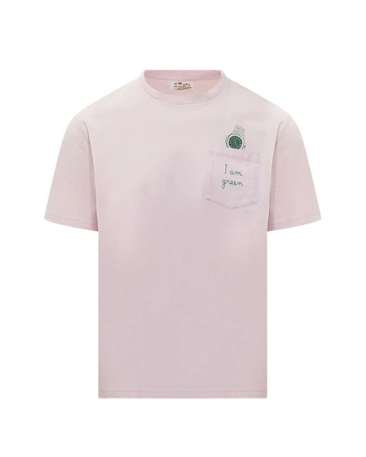 Mc2 Saint Barth Pink Austin Watch T-Shirt for men