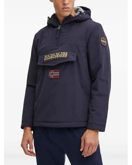 Veste À Patch Logo Napapijri pour homme en coloris Blue