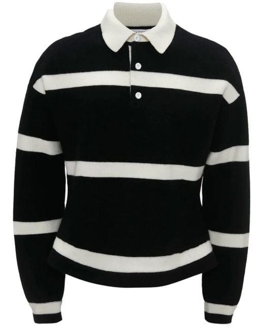 J.W. Anderson Black Striped Knitted Jumper for men