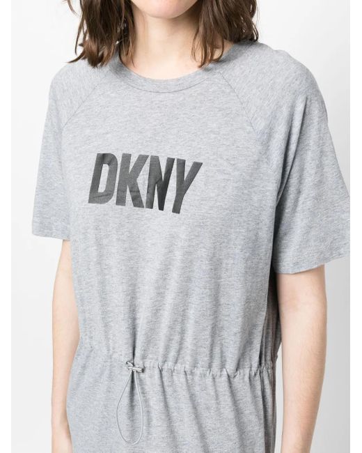 DKNY Gray Midi Dress