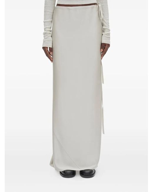 Ann Demeulemeester Eveline Long Skirt Gray