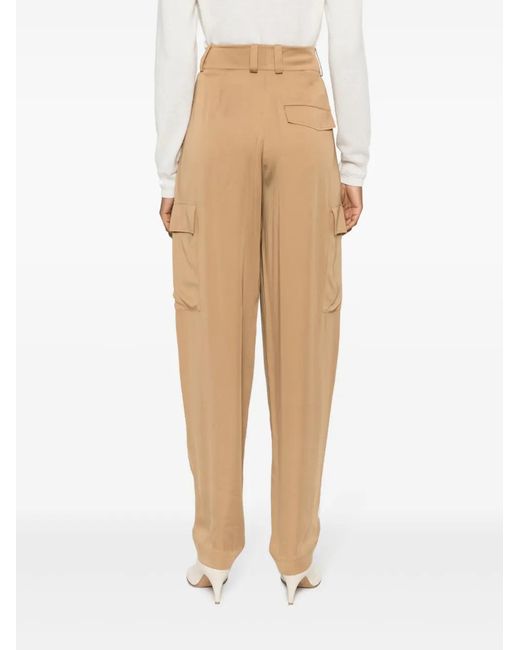 Joseph Natural High-Waisted Cargo Trousers