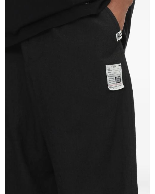 Maison Mihara Yasuhiro Black Wool Wide-Leg Trousers for men
