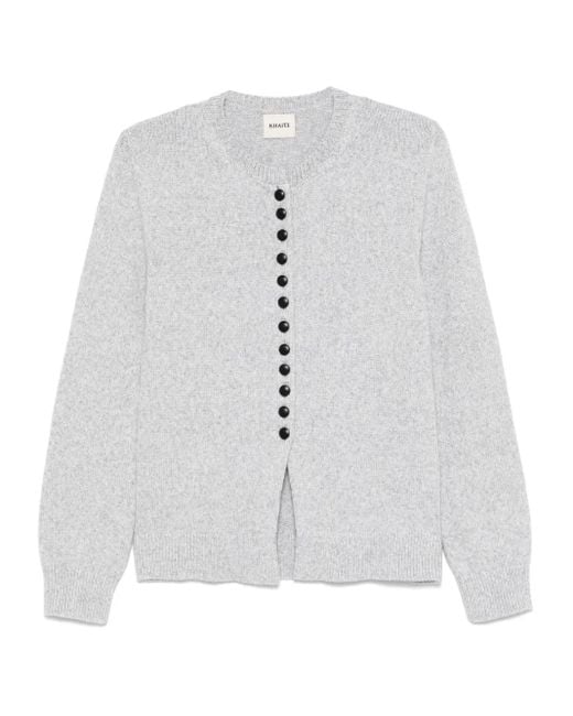 Khaite White Josette Cardigan