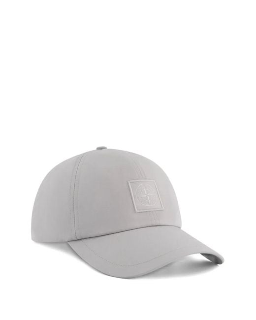 Stone Island Baseballkappe Mit Kompass-Patch in Gray für Herren
