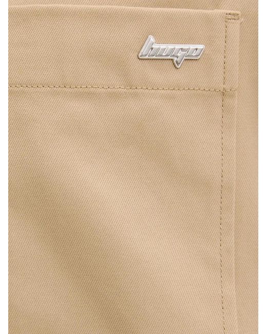HUGO Natural Kandira Shirt Mini Dress
