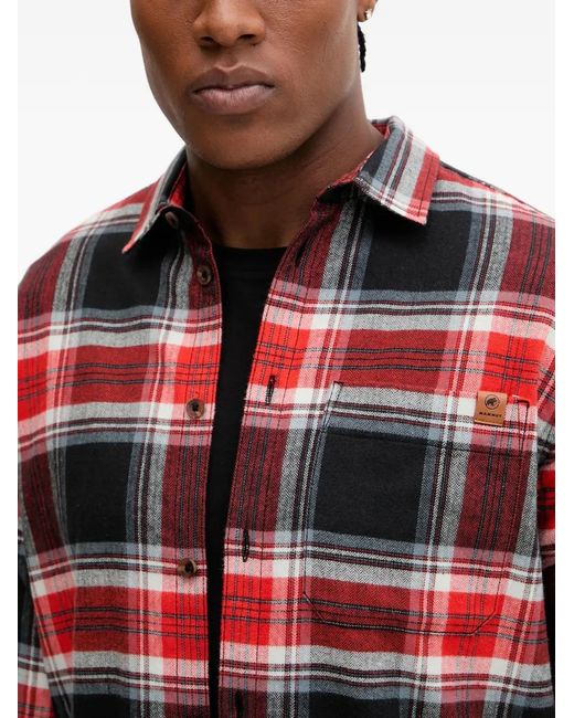 Mammut Red Check-Pattern Shirt for men