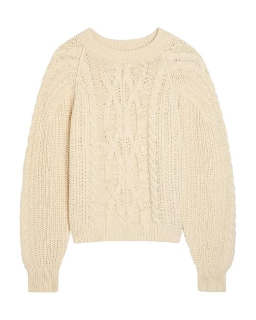 Free People Natural Frankie Cable Sweater