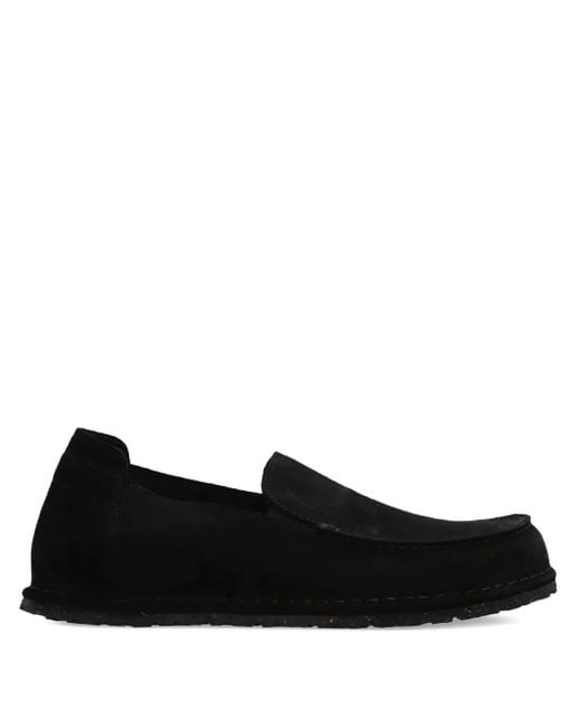 Birkenstock Black Utti Shearling Suede Loafers for men