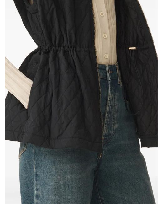 Fabiana Filippi Black Diamond-Quilted Gilet