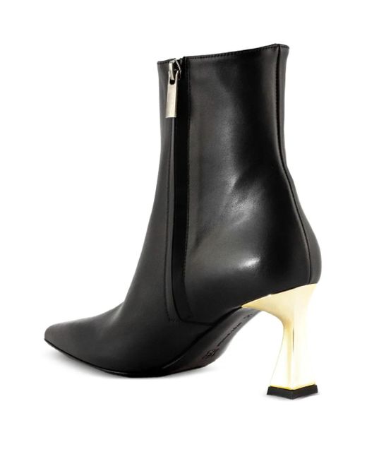 Sergio Levantesi Black 55Mm Pointed-Toe-Heel Boots