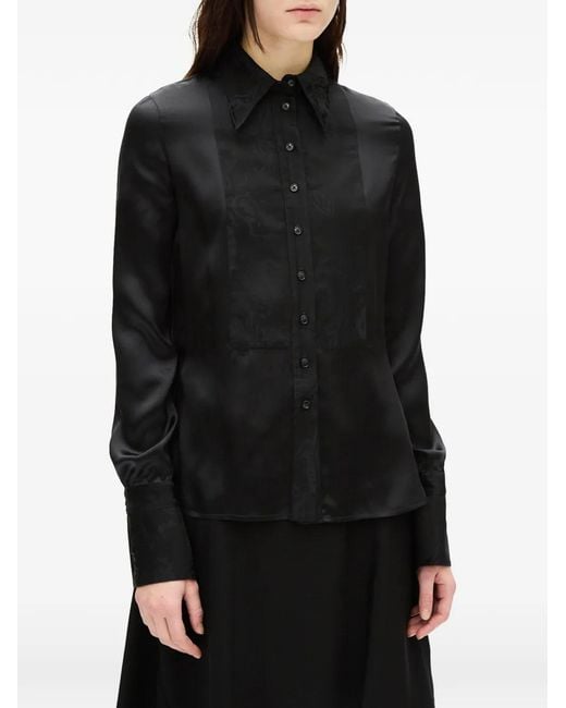 Ann Demeulemeester Black Button-Up Shirt