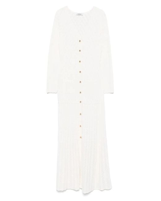 Sandro マキシドレス ホワイト | Lyst