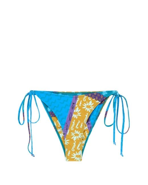 Donde Esteban Blue Estrellitas Bikini Top