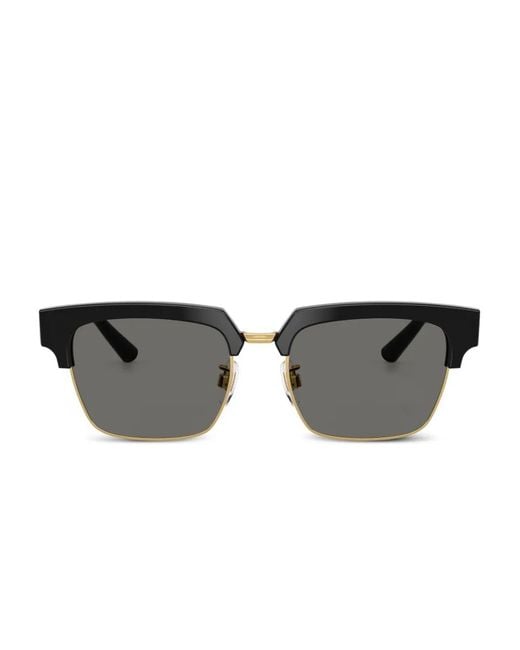 Dolce & Gabbana Gray Square-Frame Sunglasses for men