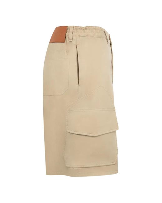 Loewe Natural Elasticated Cargo Shorts for men