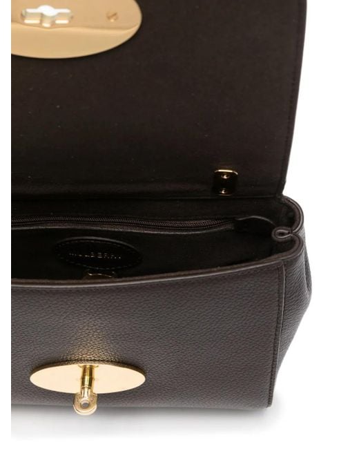 Mulberry Gray Small Lily Leather Shoulder Bag