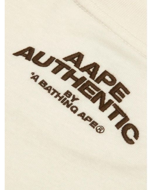Aape By A Bathing Ape Natural Appliqué T-Shirt for men