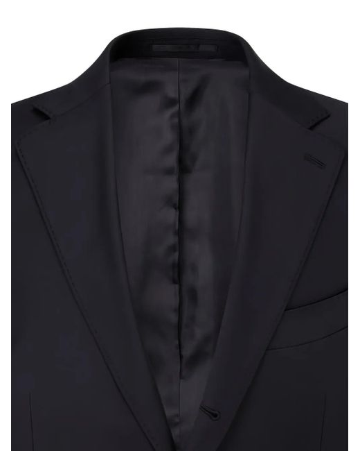 MAN ON THE BOON. Black Wool Single-Breasted Blazer for men