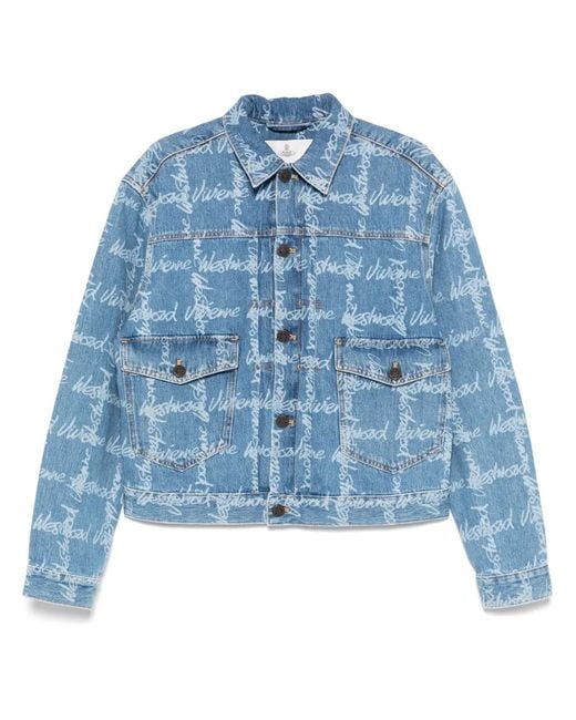 Vivienne Westwood Blue Light Denim Jacket for men