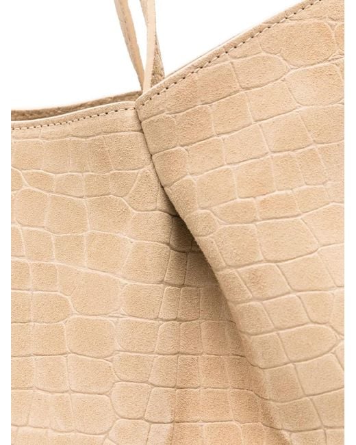 Elleme Natural Dimple Crocodile-Effect Tote Bag