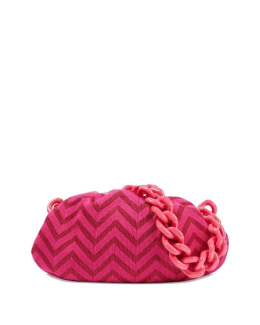 Missoni Pink Large Zigzag-Pattern Clutch Bag