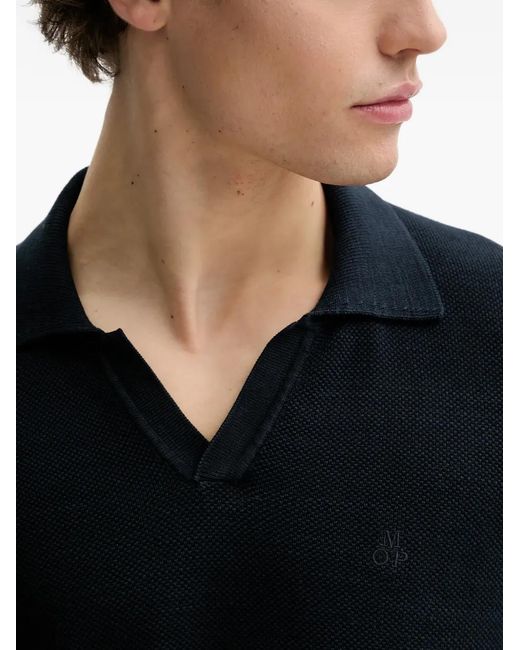 Marc O' Polo Blue V-Neck Long-Sleeve T-Shirt for men