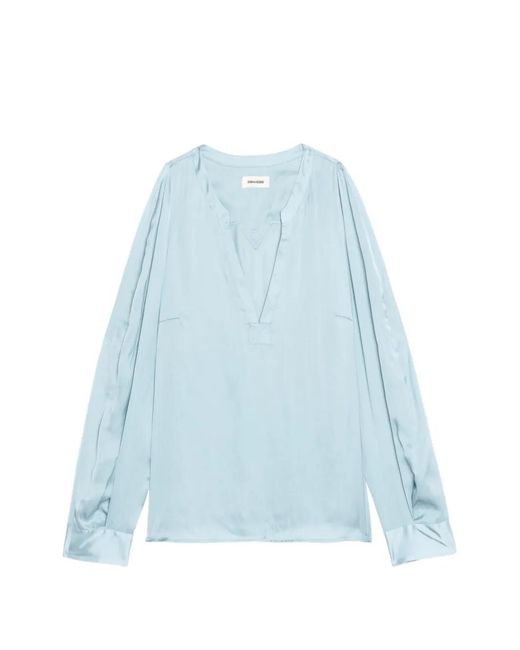 Zadig & Voltaire Blue Torny Blouse