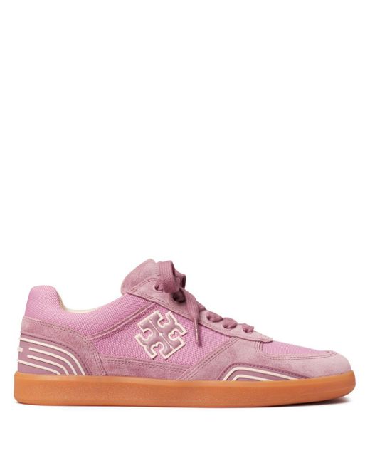 Tory Burch Pink Clover Court Sneakers