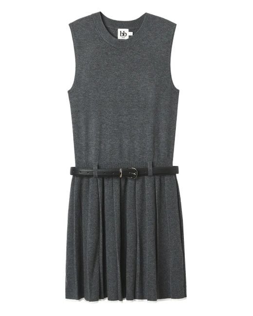 B+ AB Geplooide Jurk in het Gray