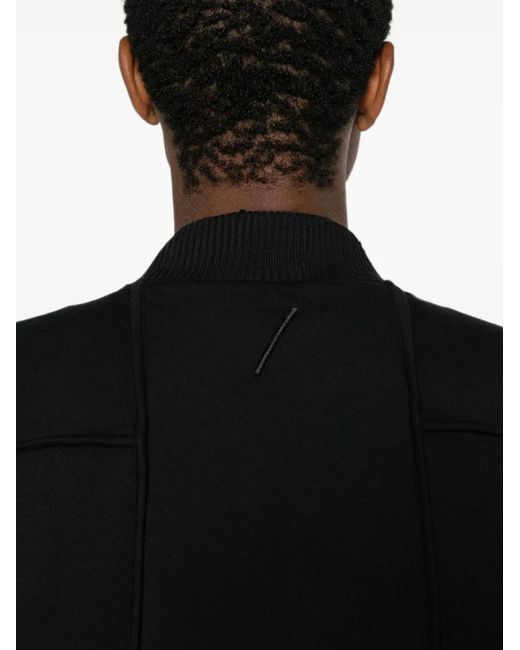 Thom Krom Black Zip-Up Panelled Jacket for men