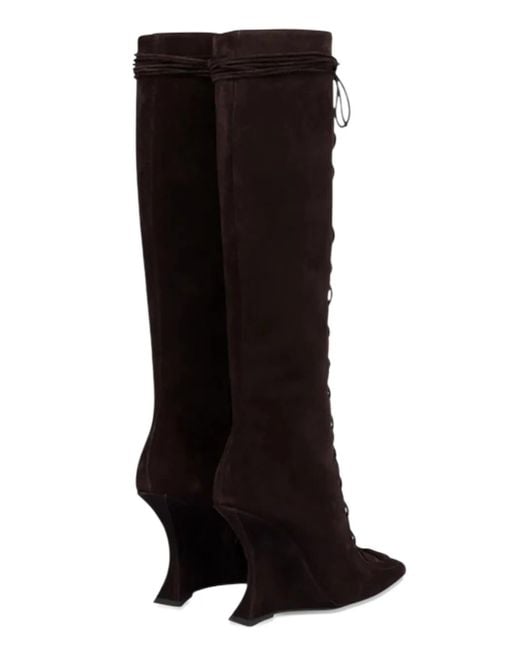 Paris Texas Black Nina 105 Lace-Up Boot