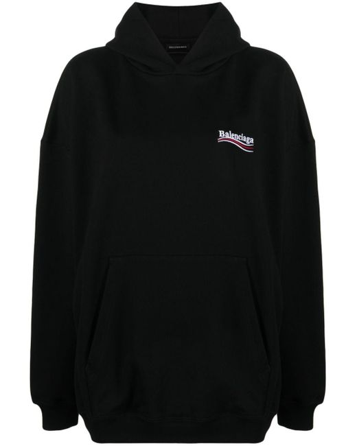 Balenciaga ロゴ パーカー Black