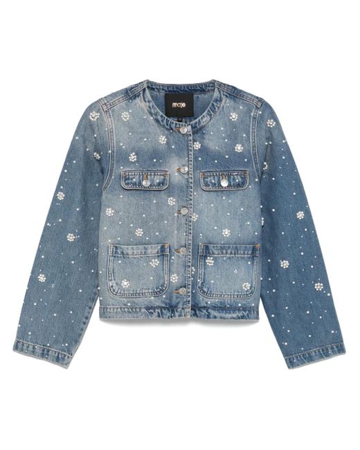 Maje Denim Jack in het Blue