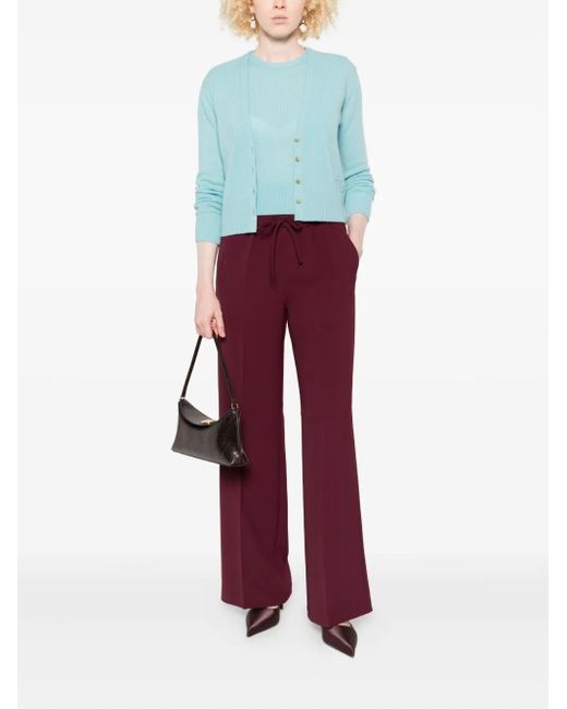 Twinset Purple Drawstring Trousers
