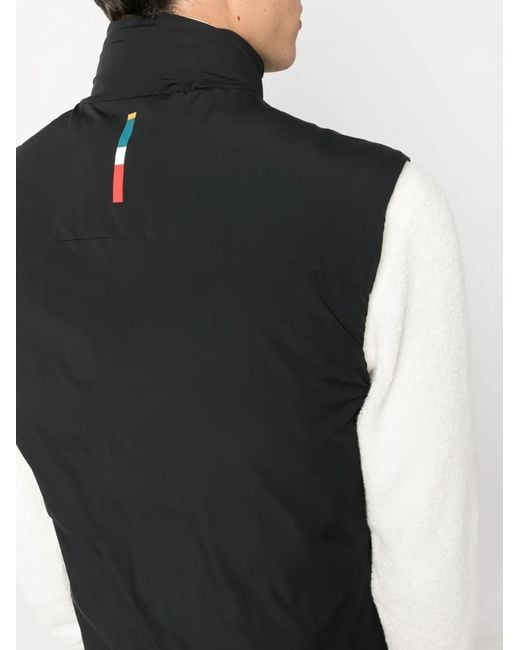 Orlebar Brown Black Teton Zip-Fastening Sleeveless Gilet for men
