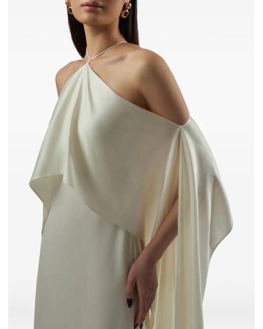 Taller Marmo White Nan Halterneck Dress
