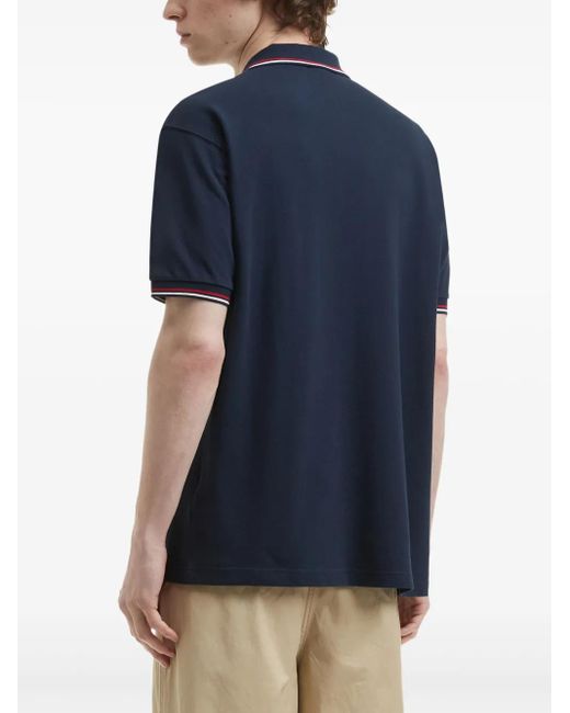Chocoolate Blue Logo-Patch Polo Shirt for men