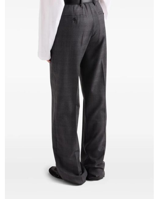 Prada Blue Wool Trousers
