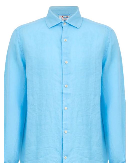 Mc2 Saint Barth Blue Button-Down Shirt for men