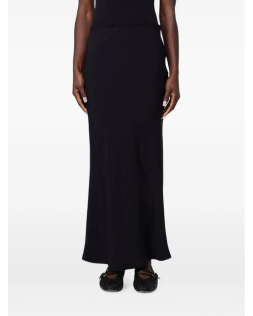 Hanita Black Jupe Longue En Jersey