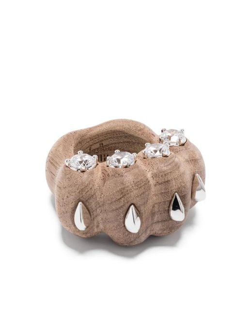 YVMIN Brown Ring Mit Kristallen