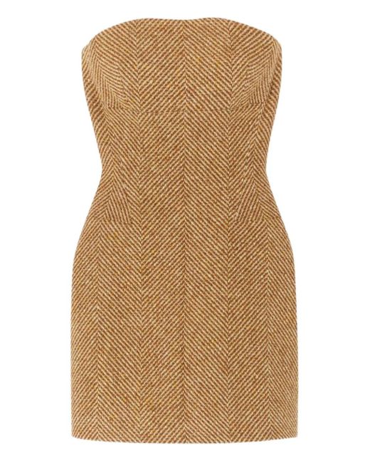 brown herringbone dress DKNYC brown herringbone dress Large