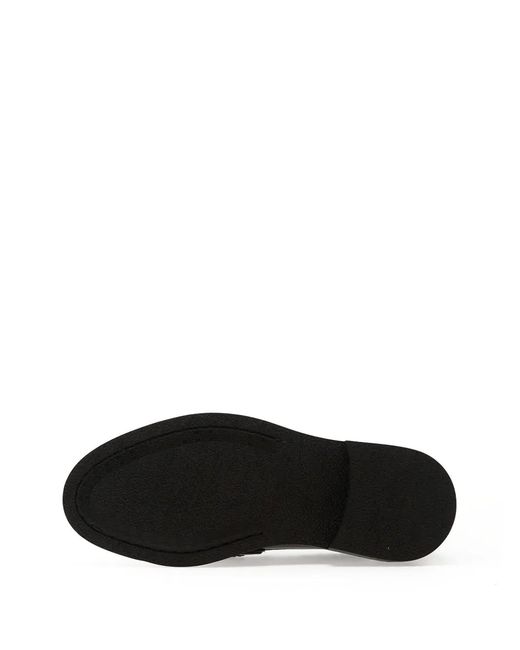 Filling Pieces Black Gemusterte Loafer