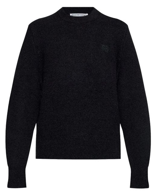 Alexander Wang Blue Textured-Finish Jumper